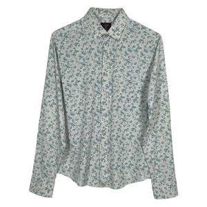 Untuckit Slim Fit Floral Print Long Sleeve Button Down Shirt Size Small